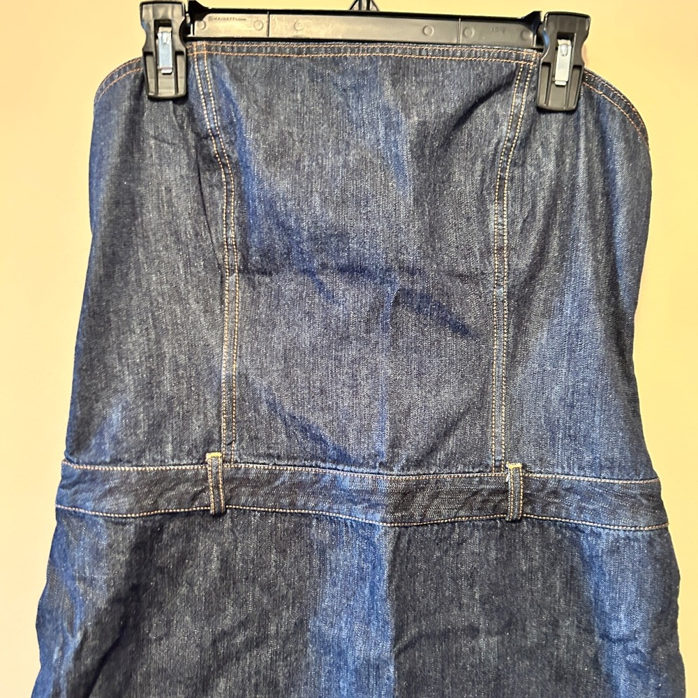 J. Crew Blue Denim Stapless Dress - Picture 2 of 6